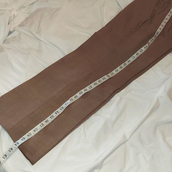 YSL three piece suit in tan w/ light pin stripes - Picture 14 of 15